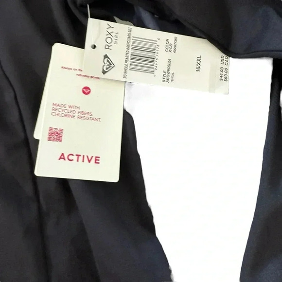 Roxy Girl Hawaiian Swimwear 2-Piece Chlor Resist Whole Hearted Rashguard - Picture 5 of 5